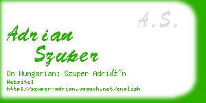 adrian szuper business card